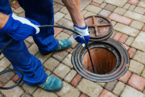drain clearing done by professional plumber